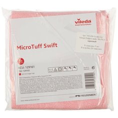 Салфетки хозяйственные Vileda МикроТафф Свифт 38х38см красные 129161 5шт/уп