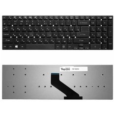 Клавиатура для ноутбука Packard Bell EasyNote TS11, TS13, TS44, LS11, LS13, LS44 Series. Г-образный Enter. Черная, без рамки. PN: MP-10K33SU-698. Top On