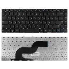Клавиатура для ноутбука Samsung RC410, RV415, RV420 Series. Плоский Enter. Черная, без рамки. PN: BA59-02939C Top On