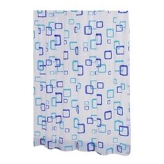 Штора для ванных комнат RIDDER Retro синий/голубой 180*200