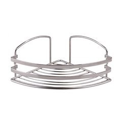 Полка в ванную угловая BK081SSS 1 ярус 20*20*10 нерж.сталь глянцевый Tekno Tel
