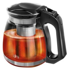 LR06-17 Заварочный чайник LARA <1500мл> силикатное стекло, стальной фильтр, подъем крышки