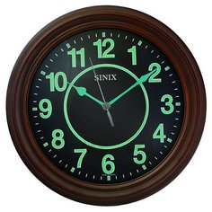 Часы настенные кварцевые Sinix 1069 темно-коричневый