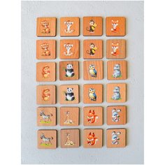 Игра для развития памяти "Мир животных" - мини-вариант (24 фишки) Царицынская игрушка