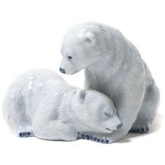 Фарфоровая фигура "Два влюблённых белых медведя". Royal Copenhagen