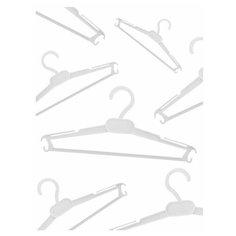 Вешалка-плечики для детской одежды пластиковая, белая, набор 20 штук Plaston