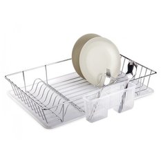 Сушилка для посуды и приборов KB003 настольная 1 ярус с поддоном хром Tekno Tel