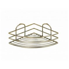 Полка в ванную угловая BK021G 1 ярус 20*20*9 золотистый Tekno Tel