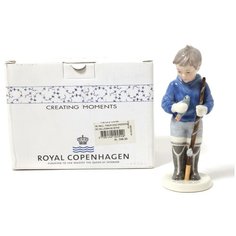 Фарфоровая фигура "Юный рыбак". Royal Copenhagen