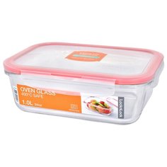 LocknLock Контейнер прямоугольный пищевой OvenGlass LLG445, 15.2x20 см, прозрачный