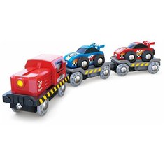 Hape Поездной состав Транспортер гоночной машины, E3735