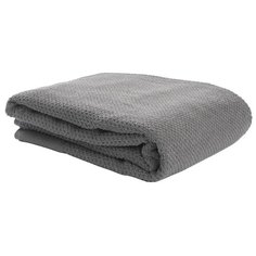 Полотенце банное фактурное серого цвета из коллекции Essential Tkano