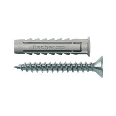 Дюбель для полнотелых материалов с шурупом SX 8 x 40 S/20 (50шт.) Fischer