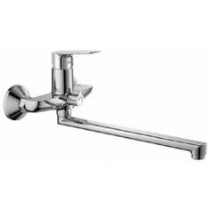 Смеситель для ванны с длинным изливом и переключателем в корпусе, хром HB22506 Haiba