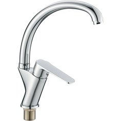 Cron Смеситель для кухни (мойки) с высоким поворотным изливом, хромированный, CN70523