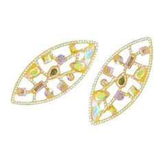 CON2516 Украшение 18*40 (желтый перламутр) 5 шт АЙРИС пресс