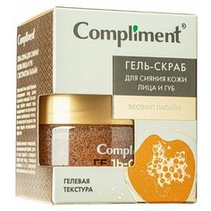 Гель-скраб для сияния кожи лица и губ с экстрактом папайи, 100мл Compliment