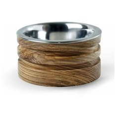 Миска PETTEL TORRE d10 см на подставке из натурального ясеня для кошек и маленьких собак