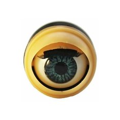 808# Глаза с ресничками, моргающие, 0,9см, 50 шт/упак (зеленый) АЙРИС пресс