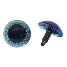 Глаза для игрушек Д-22мм пластик. (синий) 100 шт АЙРИС пресс