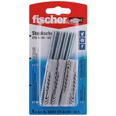 Дюбель универсальный UX, винт-шуруп fischer STST 8X100,4шт.