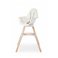 Стульчик для кормления EVOLU ONE80 Natural/WHITE 2 in 1 + BUMPER Childhome