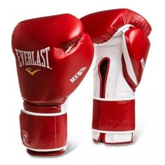 Перчатки Everlast MX Training на липучке 18oz красн.