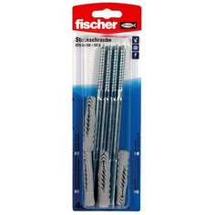 Дюбель универсальный UX, винт-шуруп fischer STS 8X180,4шт.