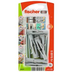 Дюбель универсальный с шурупом fischer FU 8X50,6шт.