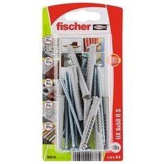 Дюбель универсальный fischer UX 6X50 c шурупом,10шт.