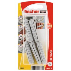 Дюбель для полнотелых материалов fischer SX 10X50 ,5шт.