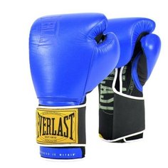 Перчатки тренировочные Everlast 1910 Classic 16oz син.