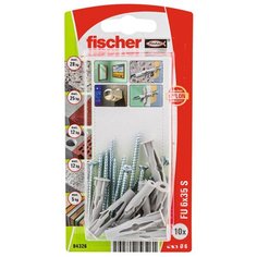 Дюбель универсальный с шурупом fischer FU 6X35,10шт.