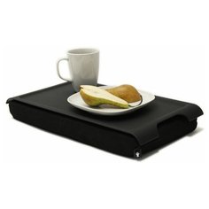 Подставка с пластиковым подносом laptray мини черная Bosign