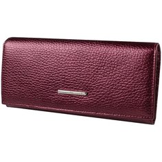 Портмоне Dimanche "Nice" вишневый перламутр 20055, натуральная кожа