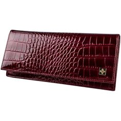Портмоне (мод. 467) Dimanche "Вишневый крокодил" 25056, натуральная кожа