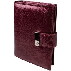 Портмоне, права, паспорт Dimanche "Nice" вишневый перламутр 43055, натуральная кожа