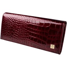 Портмоне Dimanche "Вишневый крокодил" 20056, натуральная кожа