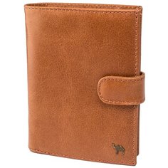 Портмоне, права, паспорт Dimanche "Camel" рыжий премиум 43002, натуральная кожа