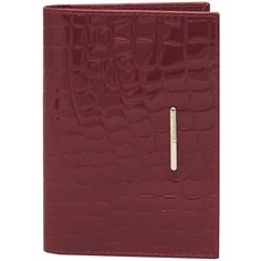 Бумажник водителя Dimanche "Nice" бордовый крокодил 531, натуральная кожа