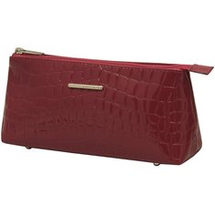 Косметичка Dimanche "Nice" бордовый крокодил 529, натуральная кожа