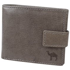 Портмоне с хлястиком Dimanche "Camel" серый 40037, натуральная кожа