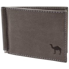Зажим с отделением для мелочи Dimanche "Camel" серый 91037, натуральная кожа