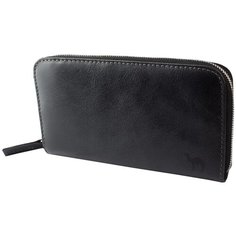 Портмоне-клатч XL Dimanche "Camel" черный 787/K, натуральная кожа