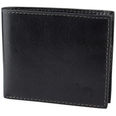 Портмоне без хлястика Dimanche "Camel" черный 885/K, натуральная кожа