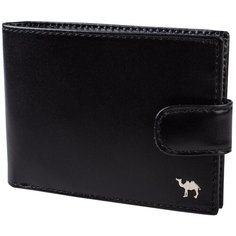 Портмоне (мод. 459) Dimanche "Camel" премиум черный 308/K, натуральная кожа