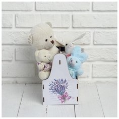 Ящик для хранения ZABIAKA "Лаванда", 12,5*18,5*20 см