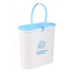 Альтернатива Контейнер для стирального порошка М7259 6 л белый/голубой Alternativa