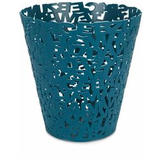 Корзина для бумаг Letters синяя Balvi