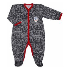 Комбинезон детский Lucky Child Больше пространства футер размер 68-74, серый